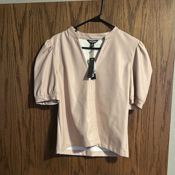 Steve Madden Cream Puff Sleeve Blouse - Picture 1 of 1